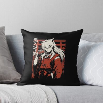Inuyasha Half Demon Power Throw Pillow