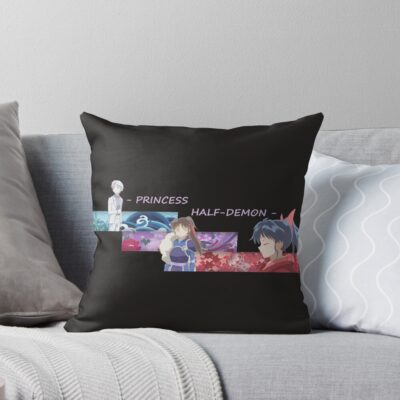 Inuyasha Three Princess Warriors Throw Pillow