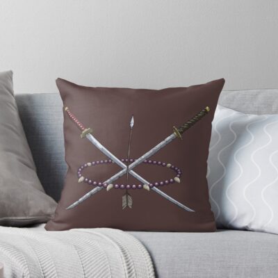 Inuyasha Family Crest Design Throw Pillow