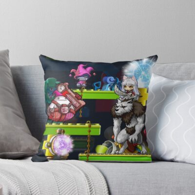 Inuyasha Maplestory Pixel Adventure Throw Pillow