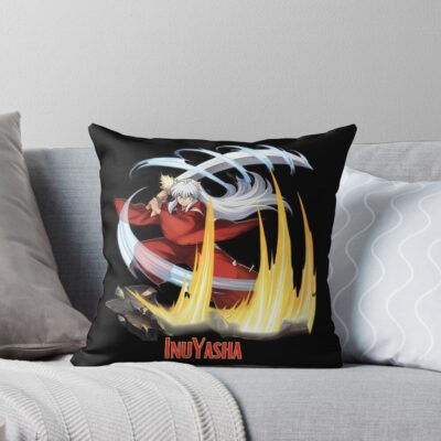 Inuyasha Red Robe Warrior Throw Pillow