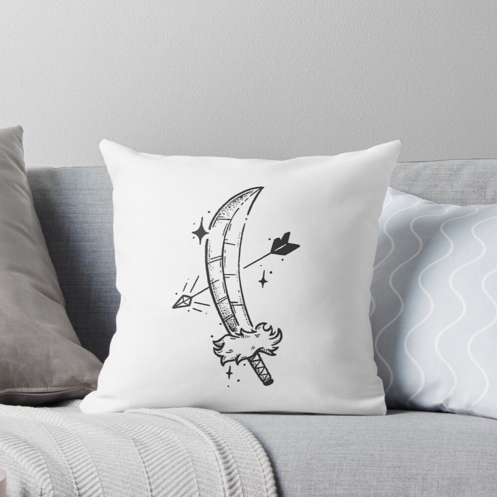Inuyasha Tessaiga Cursed Sword Throw Pillow