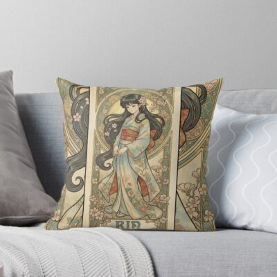 Rin Inuyasha Young Character Throw Pillow